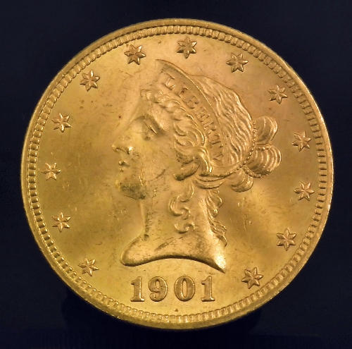 A United States of America 1901 gold