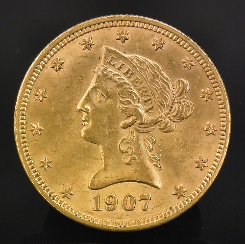 A United States of America 1907 gold
