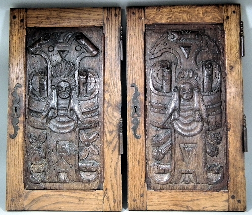 A pair of 16th Century French oak