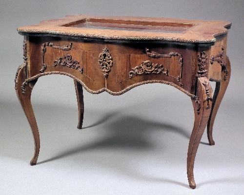 A French walnut and marquetry miniature 15d46c