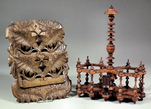 A 19th Century treen two division