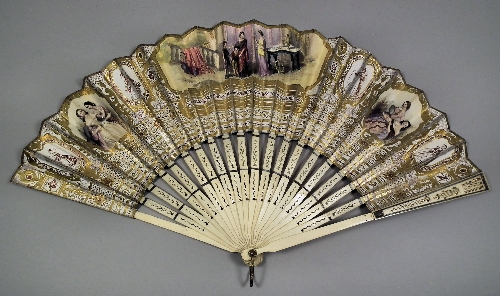 A 19th Century fan the printed