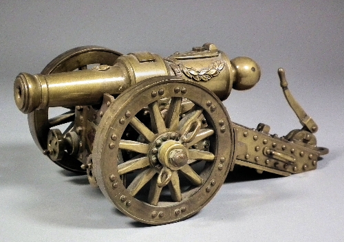 A lacquered brass scale model of a Royal