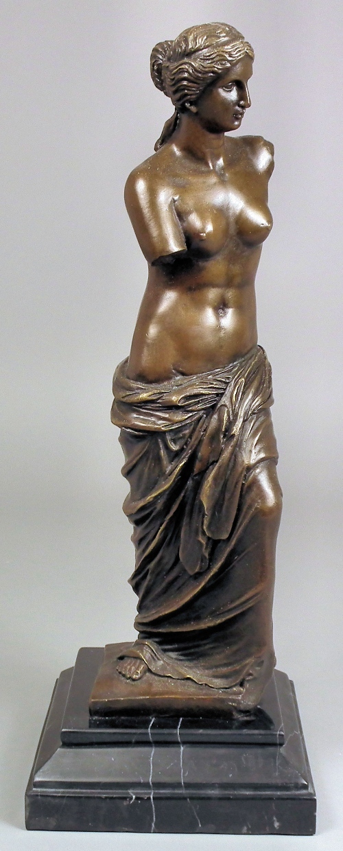 A modern bronze figure of ''Standing