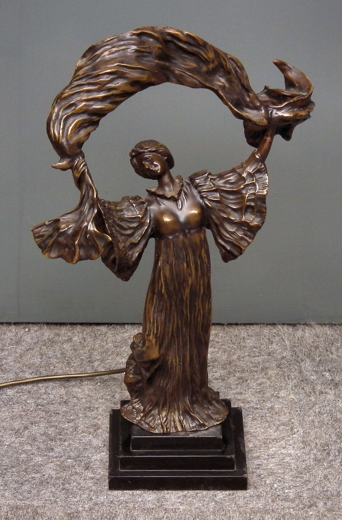 An early 20th Century bronze electric