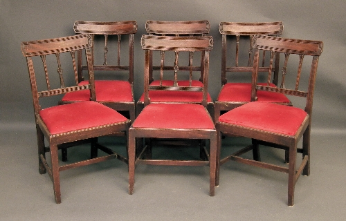 A set of six George III mahogany 15d4f9