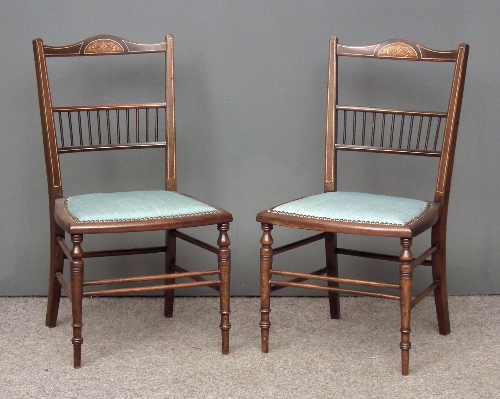 A pair of late Victorian childs chairs