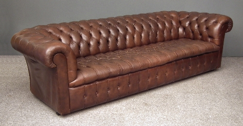 A Chesterfield three seat settee 15d516