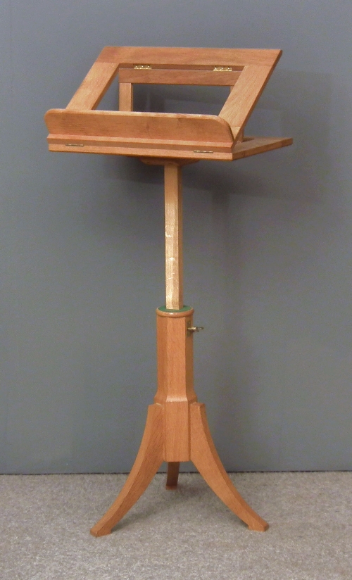 A modern oak adjustable reading