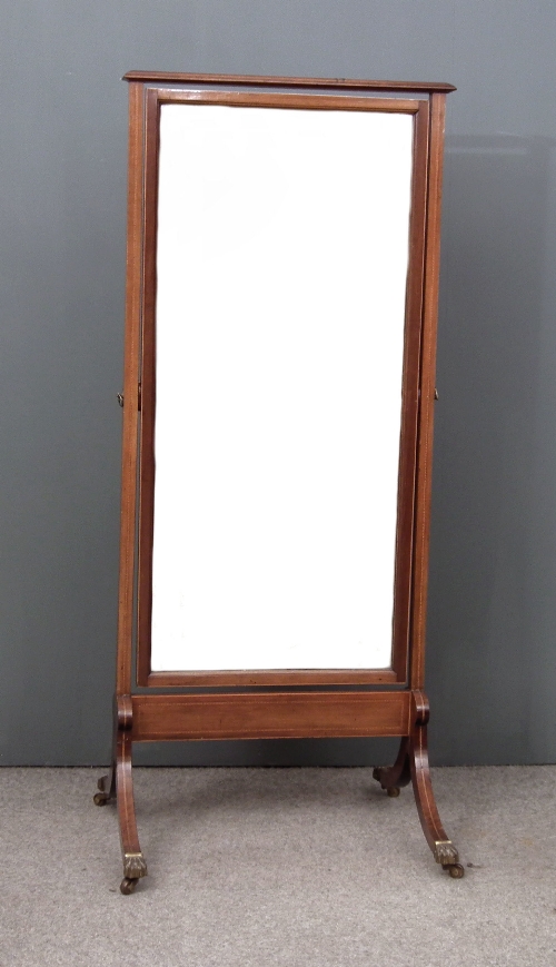 An Edwardian mahogany rectangular