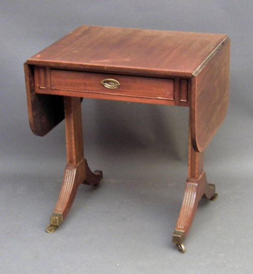 A mahogany sofa table of Georgian