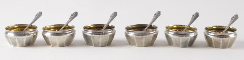 Set of (6) Sterling Salts and Salt