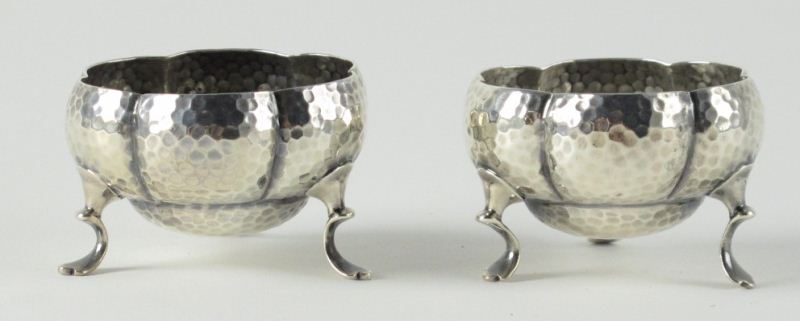 Pair of English Sterling Footed 15d5ac
