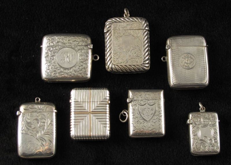 Group of 7 English Sterling Match 15d5ba