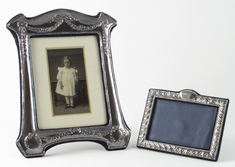 Two English Sterling Picture Framesthe