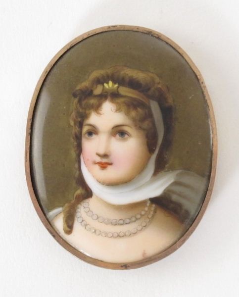 Miniature Portrait on Porcelaincirca 15d5cc