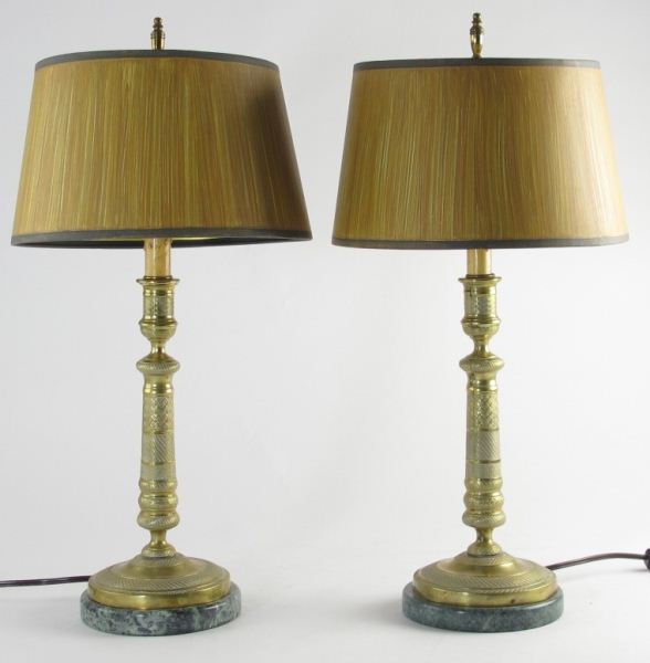 Pair of Neo-Classical Boudoir Lampscast
