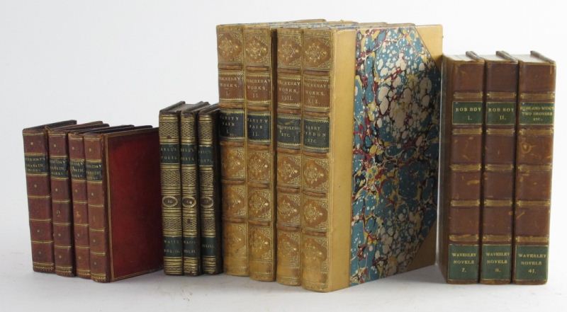  14 Assorted Leather Bound Booksincluding  15d60f