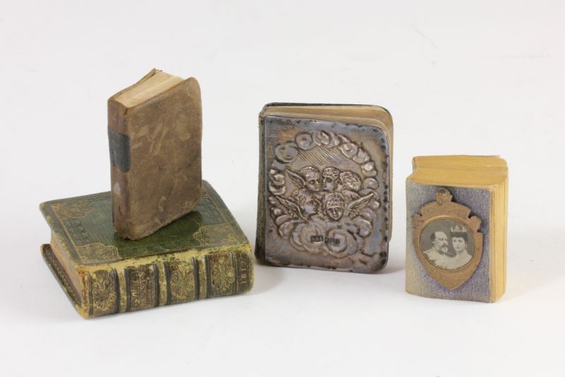 Four Antique Miniature Booksthe first