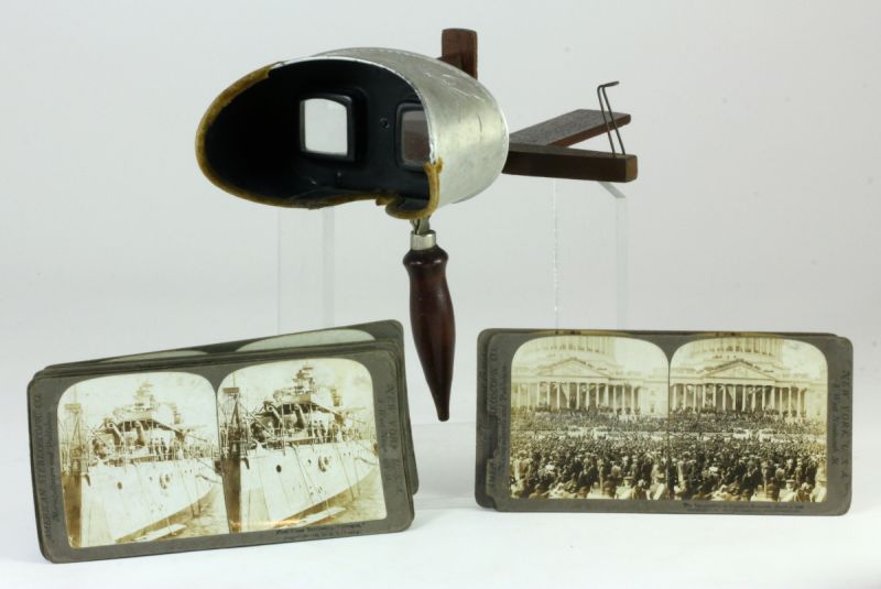 Antique Stereoscope With Presidential