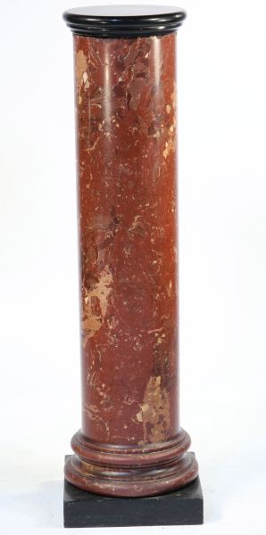 Rouge Marble Columncircular black marble