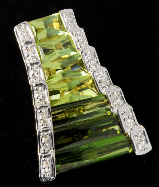 Peridot and Tourmaline Enhancer Pendant 15d641