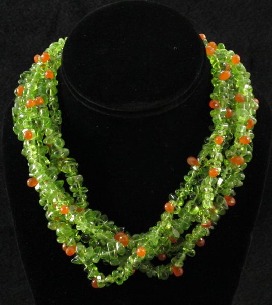 Peridot and Carnelian Necklacedesigned 15d644