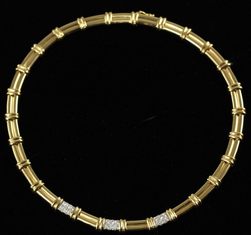 Gold and Diamond Necklace Turidesigned 15d645
