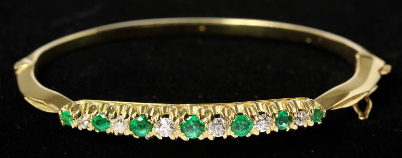 Emerald Diamond Bangle Braceletof 15d64f