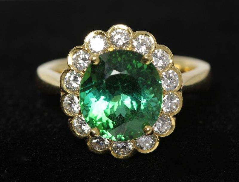 Diamond and Tourmaline Ringcentering 15d659