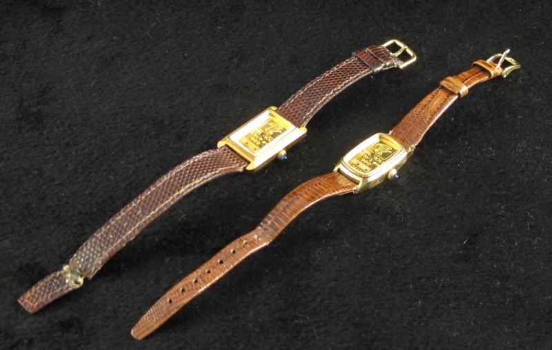 Two Gold and Stainless Steel Wristwatcheseach 15d65f