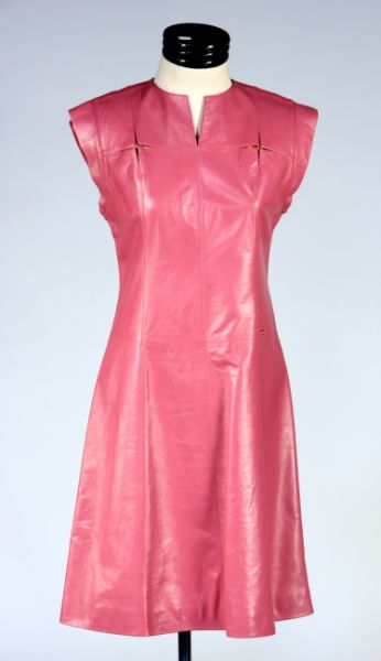 A Fine Mauve Lambskin Dress Chaneldesigned 15d684