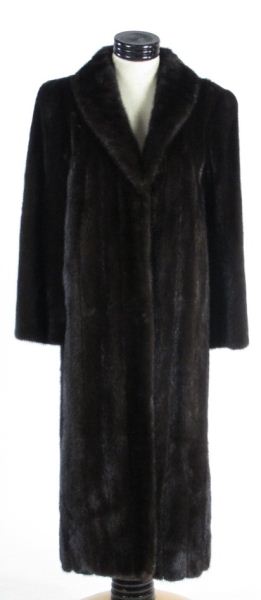 Floor Length Dark Ranch Mink Coatby