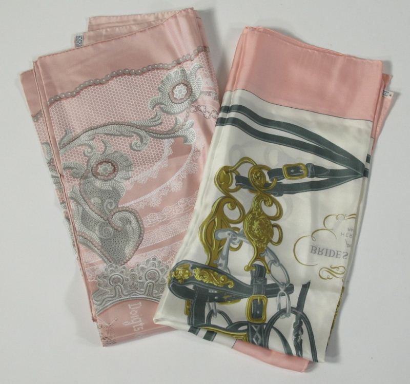 Two Silk Scarves Hermesthe first 15d6a5