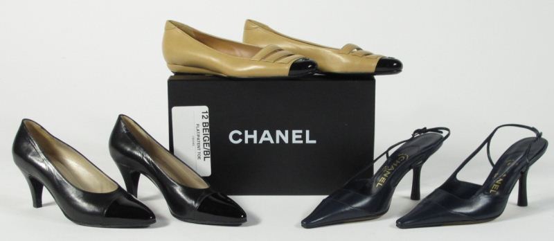 Three Pairs of Shoes Chanelincluding 15d6c2