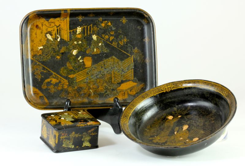 Antique Japanese Lacquered Objectsthe 15d721