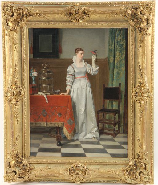 Francois de Leub (Belgium 19th c.) Woman