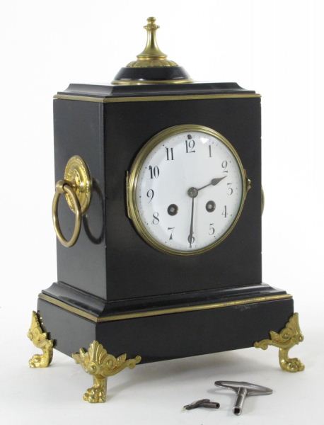19th Century French Mantle Clockblack 15d74e