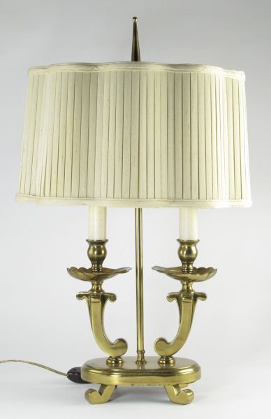 Decorator Double Arm Table Lampbrass