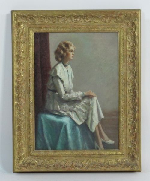 Portrait of a Lady circa 1930oil 15d789