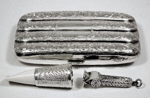An Edward VII silver rectangular 15d7ae
