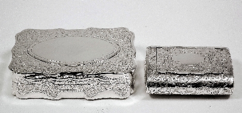 A Victorian silver rectangular 15d7af