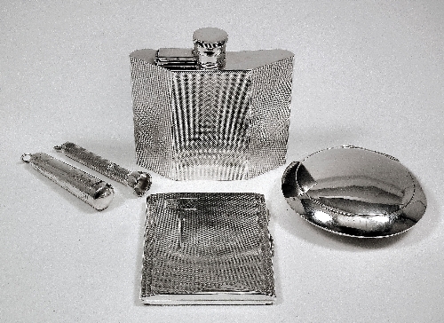 A George VI silver spirit flask 15d7b1