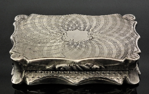 A Victorian silver rectangular 15d7b9