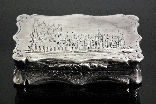 A Victorian silver rectangular 15d7bb