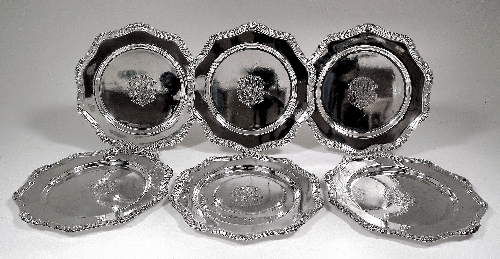 Six American silver plates the 15d7cd