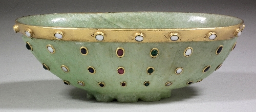 An Indian green hardstone and gold 15d7f4