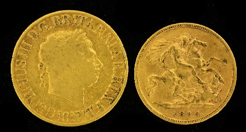 A George III 1817 Sovereign poor  15d817
