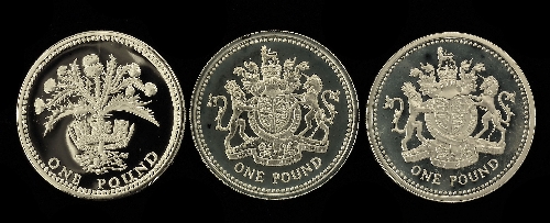 Two Elizabeth II 1983 silver Proof 15d812