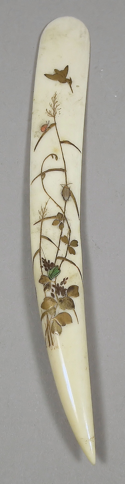 A small Japanese ivory and shibyama 15d8f1